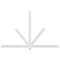Ekena Millwork Kennewick Architectural Grade PVC Gable Bracket, 108"W x 67 1/2"H x 4"D x 4"F, 15/12 Pitch GBP108X68X0404KEN00 - alternate 2